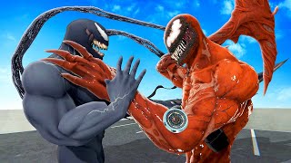 Becoming VENOM and Fighting Carnage  Bonelab VR Mods [upl. by Fabrienne518]