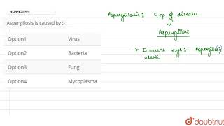 Aspergillosis is caused by [upl. by Nnylak]