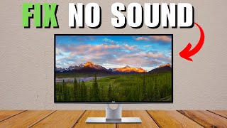 Dell Monitor No Sound  How To Fix [upl. by Fontana593]