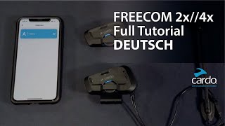 Cardo FREECOM 2x4x Full Tutorial Deutsch [upl. by Sackman9]