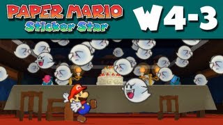 Paper Mario Sticker Star  W43  The Enigmansion Nintendo 3DS Gameplay Walkthrough [upl. by Yrrot]