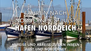 ⚓️ Norden Norddeich Mole Hafen 🛳 nach Norderney und Juist Fähren mit Zug 🚊 Anschluss So sieht es aus [upl. by Animrelliug19]