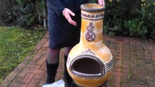 Clay Chiminea Repair  ChimineaShopcouk [upl. by Cathee]