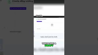 Snap2List eBay Single Create Listing AI Tool [upl. by Hanyaz162]