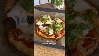 PIZZA VIRALE BASE POULET SANS GLUTEN 🍕 [upl. by Bamford350]