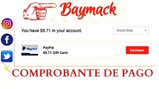 BAYMACK  3 COMPROBANTES DE PAGO 2017 [upl. by Elstan]