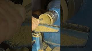 Finishing cuts A clip from a new video woodturning woodturner woodworking [upl. by Gerger494]