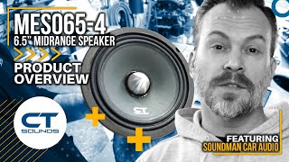 CT Sounds MESO654 500 Watt 65quot Midrange Speaker  Product Overview [upl. by Oaoj]