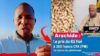 Le Prix du Kilo d’Arachide Fixé à 305 FCFA  Décisions de Dioman et Sonko [upl. by Clerk794]