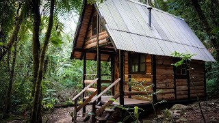 TIMELAPSE Construção de uma cabana rústica na selva [upl. by Ciccia636]