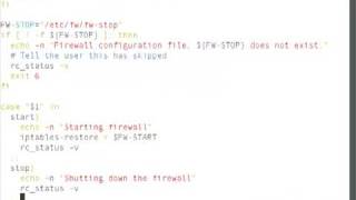 Creating a firewall init script [upl. by Nahamas]