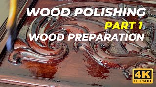 How to Polish Wood  Part 1  Wood Preparation Steps with English Subtitle [upl. by Saimerej]