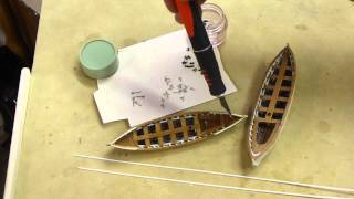 Model boats for the USS Constitution Part 4 [upl. by Egnalos285]