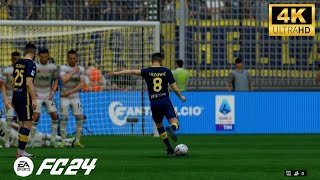 FC 24  Verona vs Juventus  Serie A  Gameplay 4K [upl. by Hinkle]