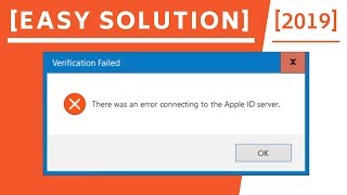 There was an error connecting to the Apple ID server Solution2019 [upl. by Eiramaliehs]