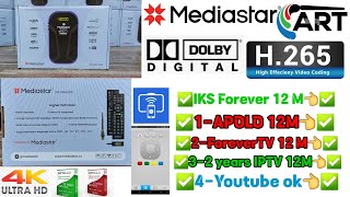 Mediastar MSMINI 3030 H265 New latest Models 2023 Dolby Plus Complete Review  ART Satellite [upl. by Aehtna]