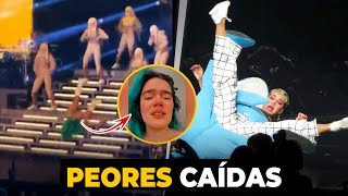 🤣 Grandes caídas de FAMOSOS en vivo 😂 [upl. by Natloz]