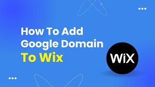 How To Add Google Domain To Wix Website [upl. by Dolph247]