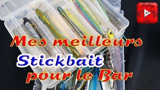 MES MEILLEURS STICKBAITS POUR LE BAR  2018 [upl. by Brote744]