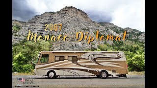 2007 Monaco Diplomat Model 40 PDQ Full walkthrough [upl. by Pratt131]