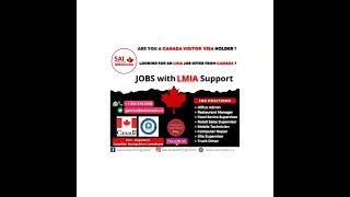 New LMIA Positions  SAI Canada Immigration [upl. by Stahl]