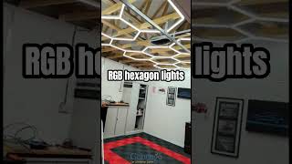 RGB hexagon lights assembly ledlights shorts rgblighting [upl. by Iveson]