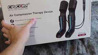 CINCOM Leg Massager Air Compression 3 in 1 Leg Massager for Foot Calf amp Thigh Review [upl. by Eibber]