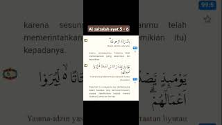 Al Zalzalah 5  6 alzalzalah shorts hafalanalquran videoislami KhansaNurAisyahxp8vc [upl. by Anelat]