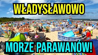 WŁADYSŁAWOWO 2024 Spacer plażą wzdłuż MORZA PARAWANÓW [upl. by Pasahow]