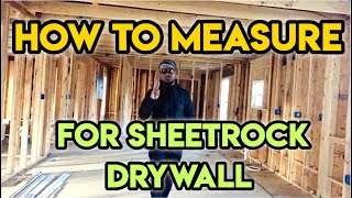 Best Way To Measure Rooms For Sheetrock Professional Drywall DIY Installation Tips [upl. by Mercie300]