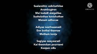 Adiye song lyrics song by Dhibu Ninan Thomas And Kapil Kapilan [upl. by Rodrick]