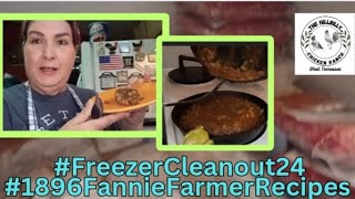 Meatloaf With Brown Onion Gravy freezercleanout24 1896FannieFarmerRecipes Louannskitchen [upl. by Jay52]