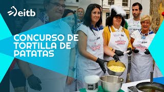 El concurso de tortilla de patatas es el protagonista del cuarto día de las fiestas de Bilbao [upl. by Bora]