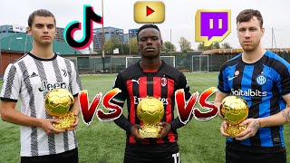 SUPER PALLONE DORO  YouTube VS Twitch VS TikTok [upl. by Anihsit]