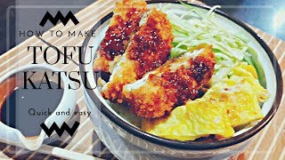 TOFU TONKATSU  easy to make [upl. by Odlanir]