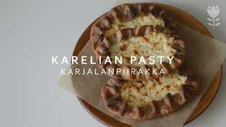 KARJALANPIIRAKKA  Finnish Karelian pasty recipe [upl. by Hanford]