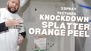 Spraying Knockdown Splatter amp Orange peel [upl. by Hey]