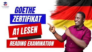 Goethe Zertifikat A1 LESEN  How to pass the reading Exam  German A1 Goethe Exam [upl. by Alys190]