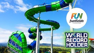 Worlds Biggest ProSlide Wave Waterslide Construction  NEW Gravity Wave at Funfields [upl. by Finley52]