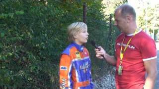 ADAC Kart Masters Ampfing  Interview Kevin Metzner Bambini A Champion [upl. by Tteirrah]