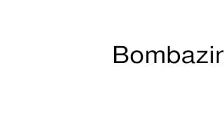 How to pronounce Bombazine [upl. by Sabian]