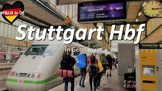 【Stuttgart Hbf】🇩🇪Walking the Stuttgart central station with a Japanese amp American living in Germany [upl. by Ssitruc]