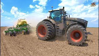 Planting with a Fendt 1050 Tractor with LSW Tires [upl. by Goth]