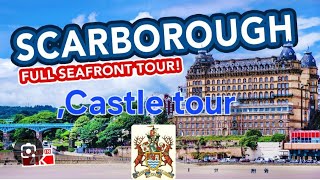 Scarborough sea side Town Tour Castle tour [upl. by Yrro]