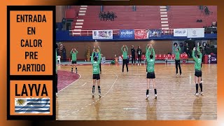 Handball Entrada en calor LAYVA Uruguay [upl. by Acyssej]