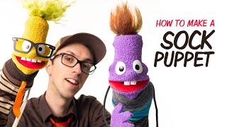 How to Make a Sock Puppet No Sewing [upl. by Louie]