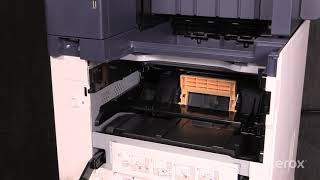 Xerox® VersaLink® B605 Multifunction Printer Replacing the Toner Cartridge [upl. by Ynnij]