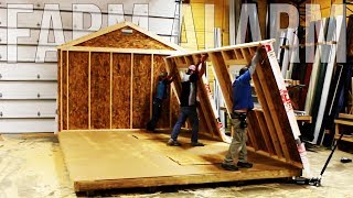 We watched our shed to house Derksen SuperShed being built  Episode 14  One Year on a Farm [upl. by Ttik]