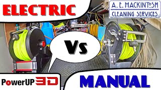 Electric Vs Manual Hose Reel For Window Cleaning [upl. by Elletnwahs]