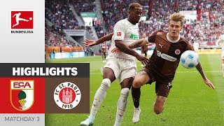 First Victory In This Season  FC Augsburg  FC St Pauli 31  Highlights  MD 3 Bundesliga 2425 [upl. by Smiley]